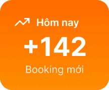 Thẻ thống kê booking mới
